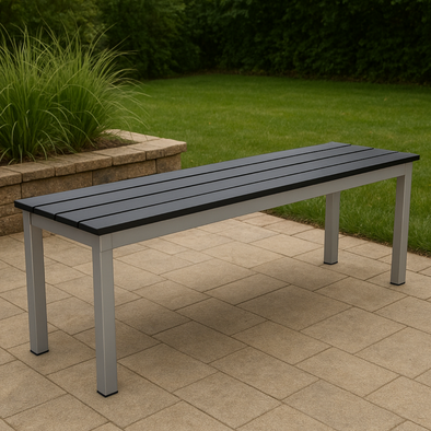Enviro Eco Jet Black Outdoor Bench