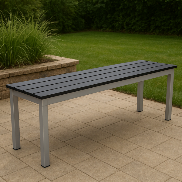 Enviro Eco Jet Black Outdoor Bench