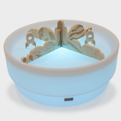 Sensory Mood Discovery Glow Low Table + Space Discovery Dividers Set