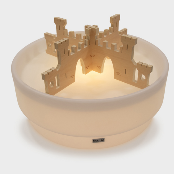 Sensory Mood Discovery Glow Low Table + Castle Discovery Dividers Set