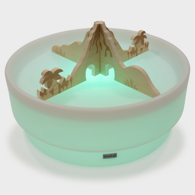 Sensory Mood Discovery Glow Low Table + Jurassic Discovery Dividers Set