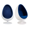 Retro Egg Shape Swivel Chair - Sound & Lights – Blue