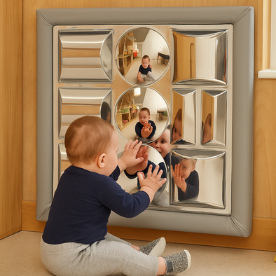 Sensory Safety Mirror With Padded Frame 840 x 840mm
