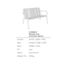 Breeze Aluminium 2 Seater Armchair Bench - Low