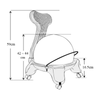 Ball Chair Small + Locking Castors