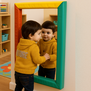 Rectangular Safety Mirror With Padded Frame 550 x 750mm