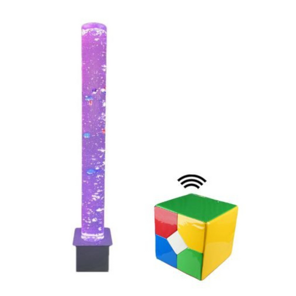 Sensory Bubble Colour Changing Tube - H120cm + Cube Controller