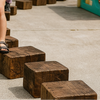 Wooden Sleeper Stepping Blocks x 8