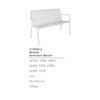 Breeze Aluminium 2 Seater Armchair Bench