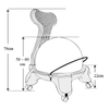 Ball Chair Large + Locking Castors