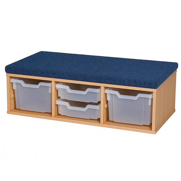 Premium Classroom Step - Whiteboard Step 1025mm Wide With 4 Trays