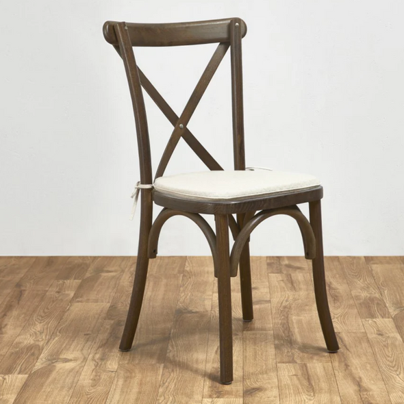 Crossback Stacking Chair - Rustic Oak Frame