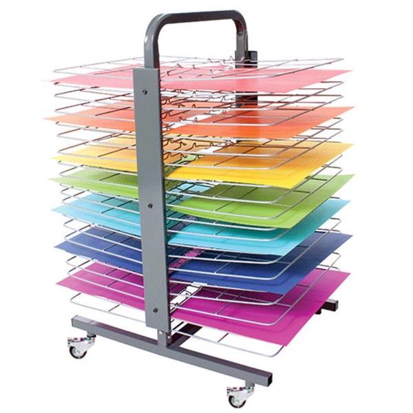 40 Shelf Premium Mobile Painting Drying Rack