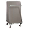 Premium  Rectangular Folding Small Table L1220 x W760 x 10 + Trolley Bundle
