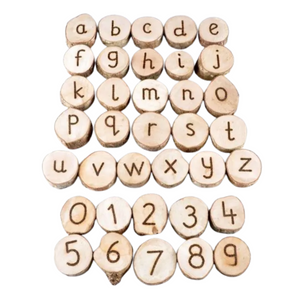 Handcrafted Wooden Letters And Numbers