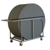 Premium Folding Round Table L910 x W910 x 10 + Trolley Bundle