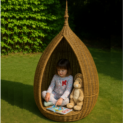 Outdoor Wicker Play Pod