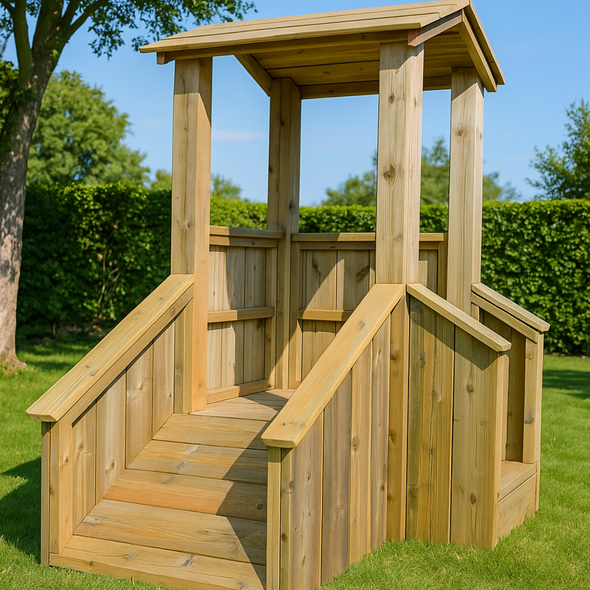 Kiddy Wooden Clamber Tower