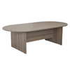 D End Meeting Table - Grey Oak