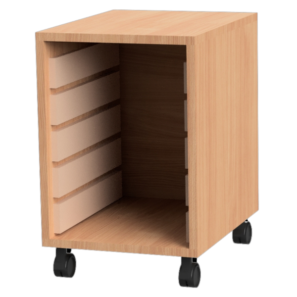 5 Tray Single Mobile Unit - No Trays