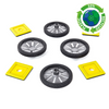 Magnetic Polydron Add-on Wheels - 8 Pieces