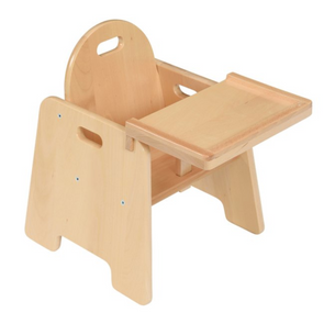 Solid Beech Infant Nursery Feeding Chair H14cm