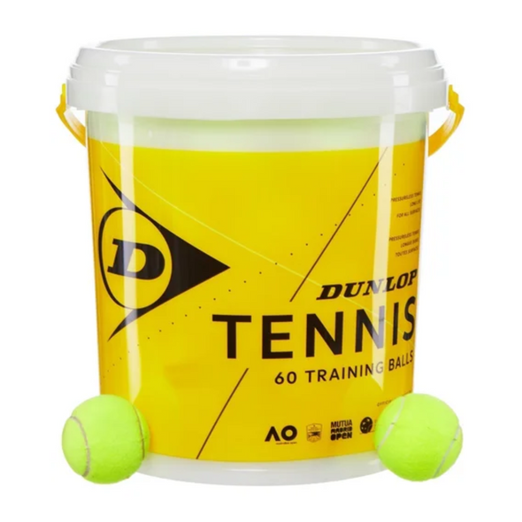 Dunlop Training Bucket Of 60 Tennis Balls