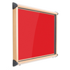 Shield® Interior Showcase - Top Hinged - Wood Effect Frame - Loop Nylon