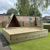 Wooden Sandpit + PVC Cover W180 x D180cm