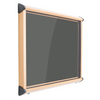 Shield® Interior Showcase - Top Hinged - Wood Effect Frame - Loop Nylon