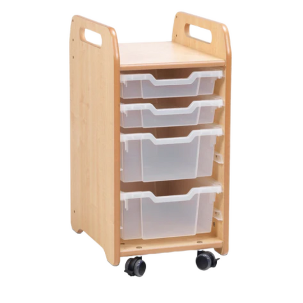 Playscapes Tray Unit - Single Column - 2 Shallow & 2 Deep Trays