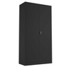 Steel Double Door Cupboard - H1790mm - Black