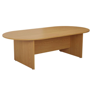 D End Meeting Table - Beech