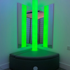 Sensory Waterless LED Tube 120cm + Grey Padded Corner Plinth + Fibre Optic Light 100 Tails + 2 x Mirrors