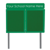 WeatherShield Headline Freestanding Outdoor Sign Surface Posts