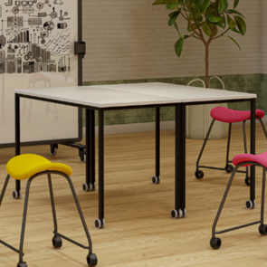 Titan Mobile Rectangular Table