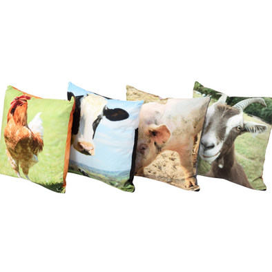 Farm Animal Cushions x 4