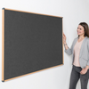 Shield® Aluminium Wood Effect Framed Noticeboards - Resist-a-Flame® Eco-colour®