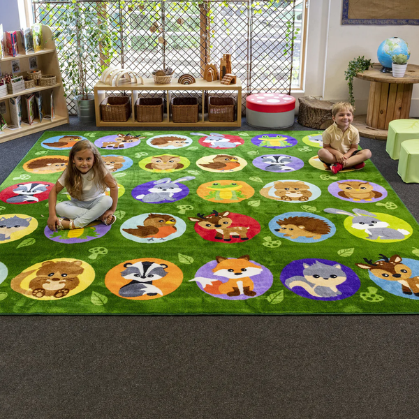 Woodland Animal Placement Carpet W3000 x D3000mm