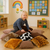 Animal Fur Square Sensory Cushions x 10