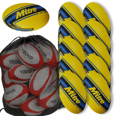 Cub 10 x Rugby Ball Deal Size 3 Ages 6-9 Years
