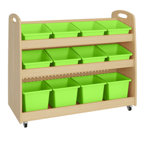 Woodland Large Tray Storage Unit - Green Trays