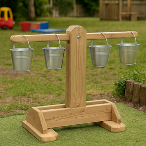 Playscapes Outdoor Wooden Balance Scales