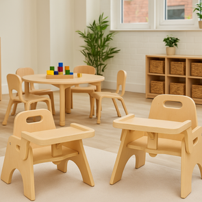 Playscapes Sturdy Wooden Nursery Feeding Chair