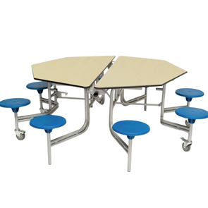 Spaceright 8 Seats Octagonal Mobile Folding Dining Table - H68 x D215cm 8 Seats Octagonal Mobile Folding Dining Table - H685 x D2155mm | www.ee-supplies.co.uk