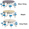 Spaceright 8 Seats Octagonal Mobile Folding Dining Table - H68 x D215cm 8 Seats Octagonal Mobile Folding Dining Table - H685 x D2155mm | www.ee-supplies.co.uk