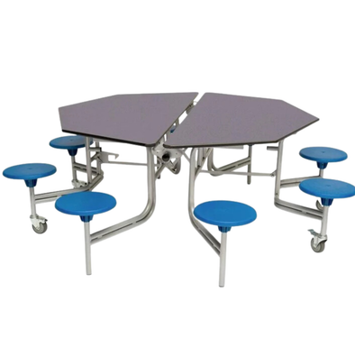 Spaceright 8 Seats Octagonal Mobile Folding Dining Table  - H73 x D215cm 8 Seats Octagonal Mobile Folding Dining Table  - H735 x D2155mm | www.ee-supplies.co.uk