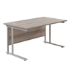 Twin Upright Rectangular Desk Twin Upright Rectangular Desk - Black | ee-supplies.co.uk