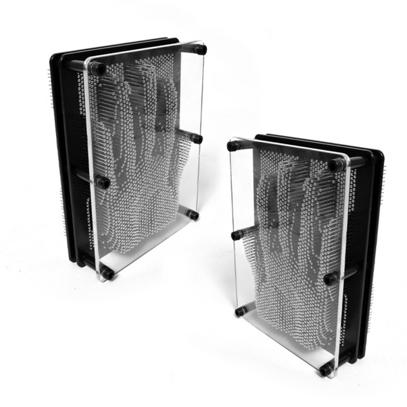 Metal Pin Art Board 3D Sculpture x 2