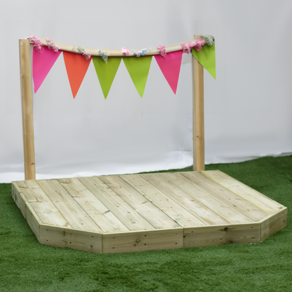 Children's Outdoor Roleplay Timber Stage